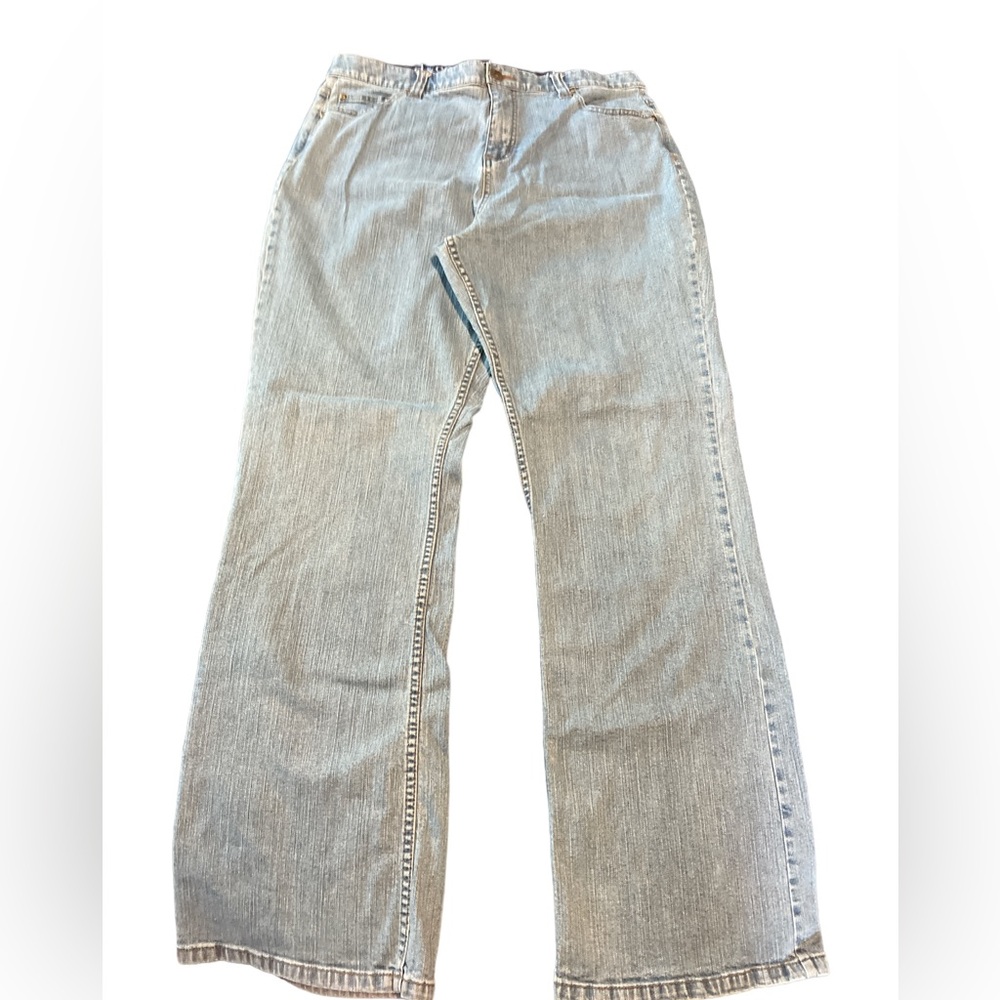 Denim&Co Blue Boot Cut Jeans Classic Style